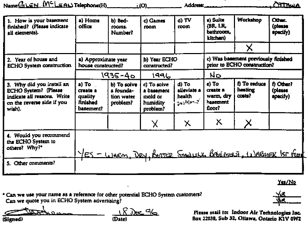 Testimonial - Glenn McLean