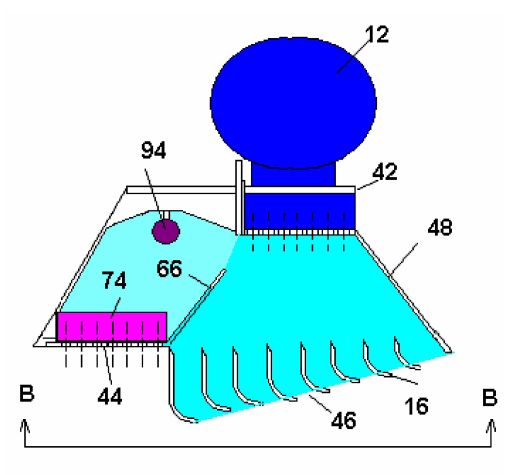 Slot ejector cleaner diffuser cross section schematic.